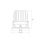 ART-R-107 LED светильник встраиваемый неповоротный  Downlight   -  Встраиваемые светильники 